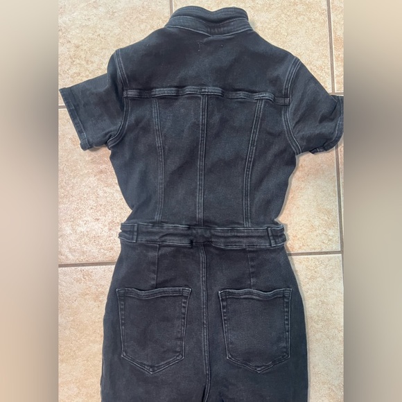 Good American FIT FOR SUCCESS BOOTCUT BLACK JUMPSUIT Women’s size  0 - Picture 9 of 11